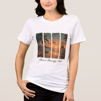 Beach Therapy Club Women T-Shirt Tri-Blend Shirt