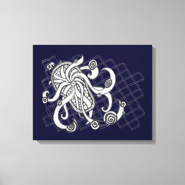 Beach Thong Swirls Canvas Print (Front)