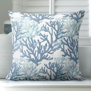 Beach Throw Pillows Coral Decorative Pillow