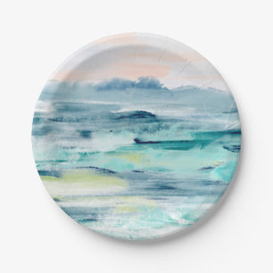 Beach Tides II Paper Plate