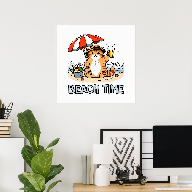 Beach Time 2 Poster (Home Office)