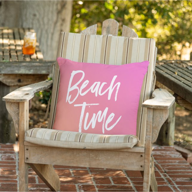 Beach Time and Your Favourite Beaches Cushion (Chair)