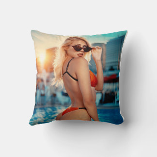 Beach time babe cushion