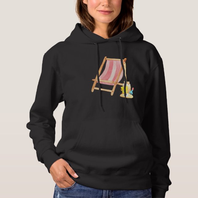 BEACH TIME Classic beach chair Hoodie (Front)
