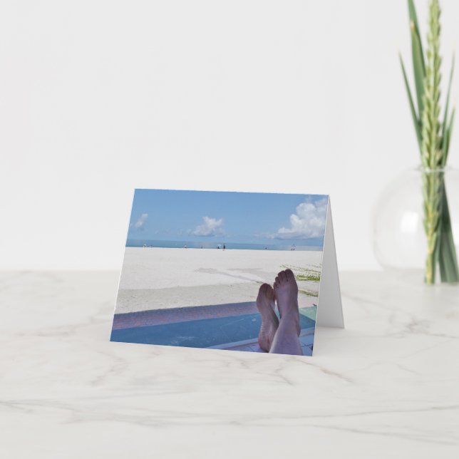 Beach Time Greeting Card (Front)