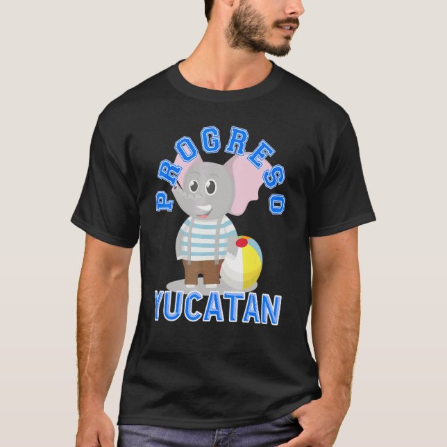 Beach Time In Progreso Yucatan Mexico T-Shirt (Front)