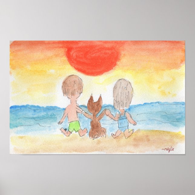 Beach time - Our Happy Place Poster (Front)