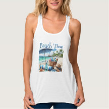 Beach Time Summer Tank Top T-Shirt