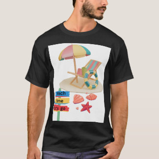 Beach time t shirt