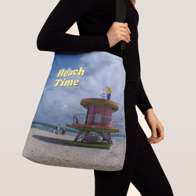 Beach Time (text customisable) Crossbody Bag (Close Up)