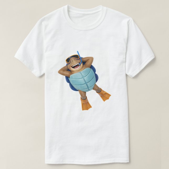 Beach Torin the Turtle T-Shirt (Design Front)