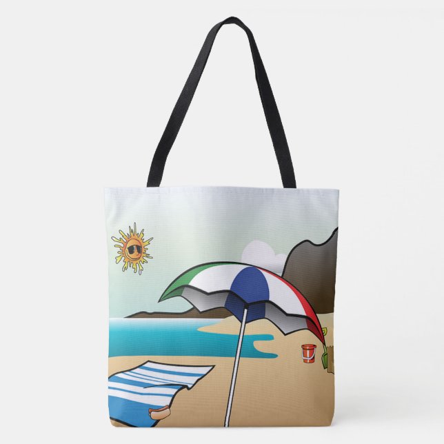 Beach Tote Bag (Front)