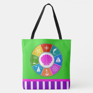 Beach  Tote Bag - See Back