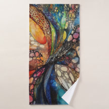 Beach towel abstract art