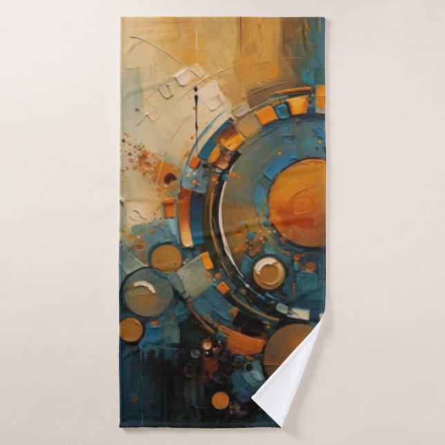 Beach towel abstract art (Bath Towel)