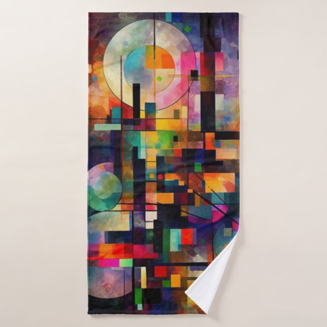Beach towel abstract art (Bath Towel)