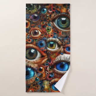 Beach towel abstract art Oeil