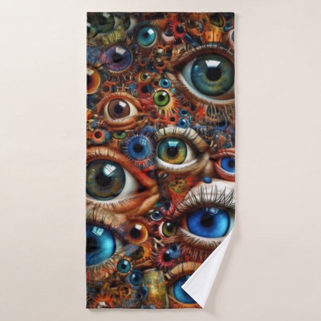 Beach towel abstract art Oeil (Bath Towel)