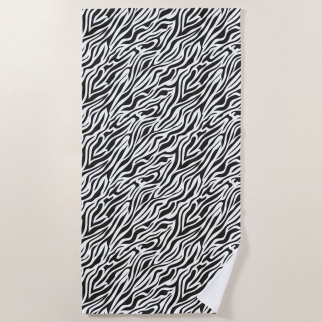 Beach Towel-Animal Print Beach Towel (Front)