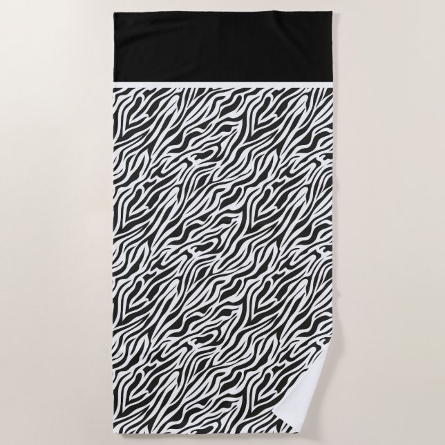 Beach Towel-Animal Print Towel (Front)
