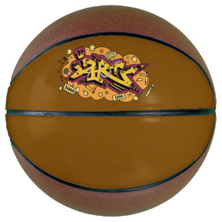 Beach towel art graffiti basketball