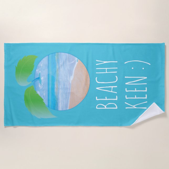 Beach Towel "Beachy Keen/Beach" (Front)