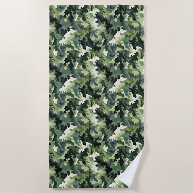 Beach Towel--Camo Print Towel (Front)