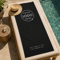 Beach Towel | Custom Logo Poolside Business Brand