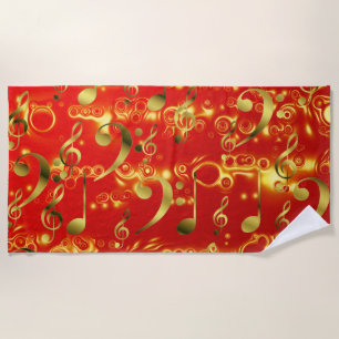 Beach Towel,holiday, music,home, notes,colourful Towel