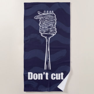 Beach towel - Humour spaghetti & dolce vita