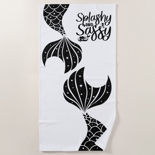 Beach Towel--Mermaid Beach Towel (Front)