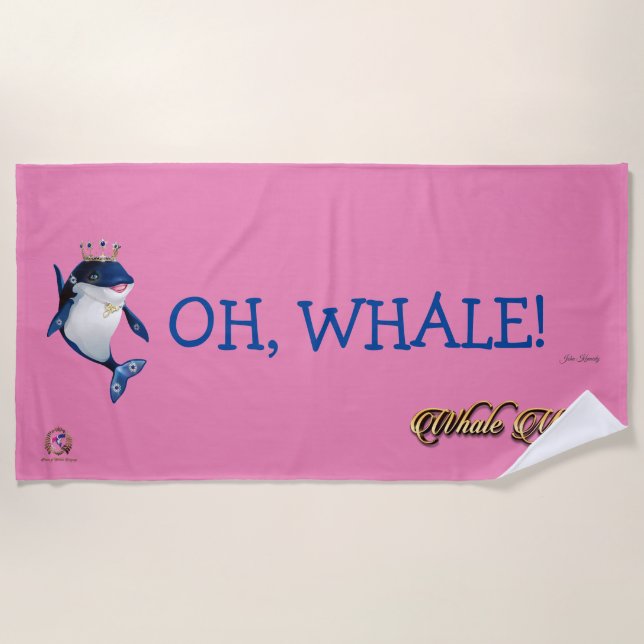 Beach Towel OH, WHALE! (Front)