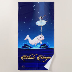 Beach Towel Princess of Whales "Heavenly Ballet"