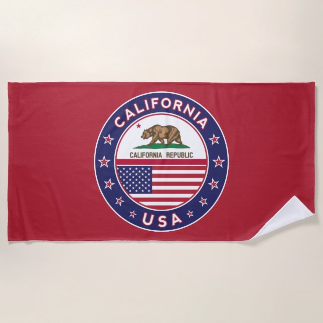 beach towel (red version) (Front)