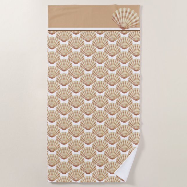 Beach Towel-Shells Towel (Front)