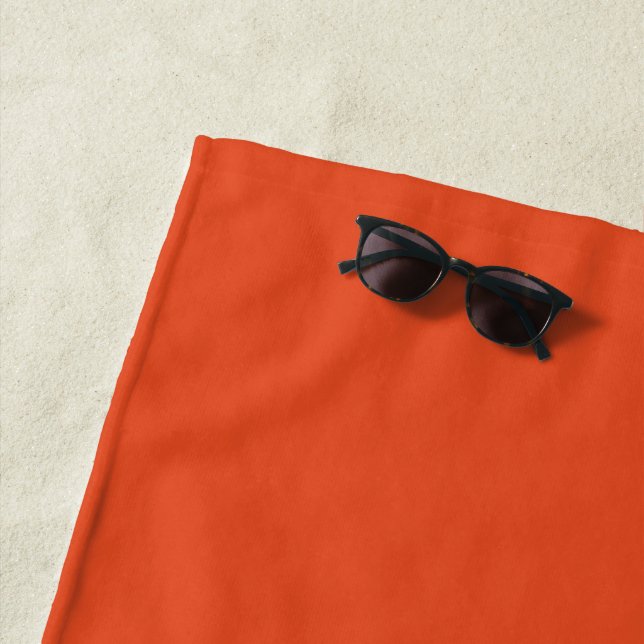 Beach Towel Spring Burnt Orange  (In Situ)