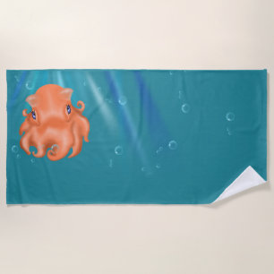 Beach Towel - Squishy in the Sea