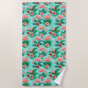 Beach Towel Tropical Flamingo