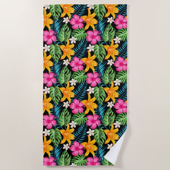 Beach Towel Tropical Palms (Front)