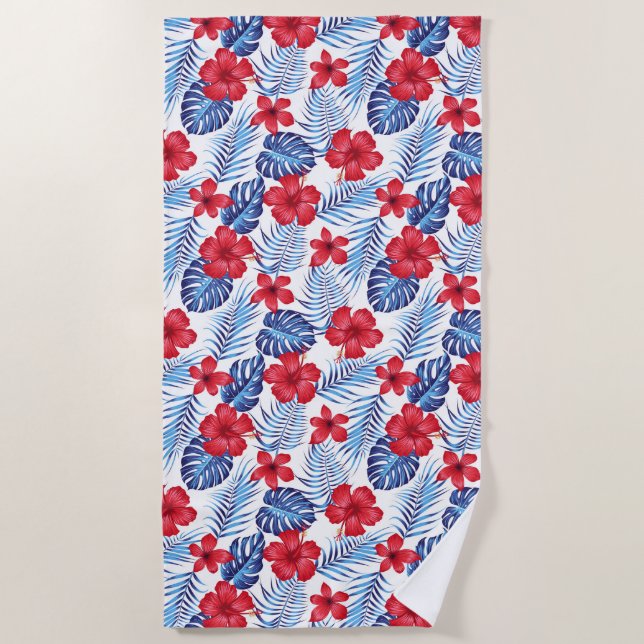Beach Towel Tropical Palms (Front)
