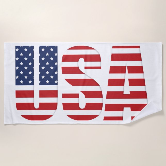 Beach Towel - USA Flag (Front)