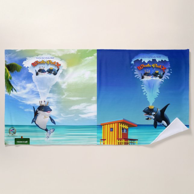 Beach Towel You've Got Whale Mail! (Front)