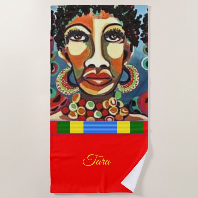 Beach towels African (Front)