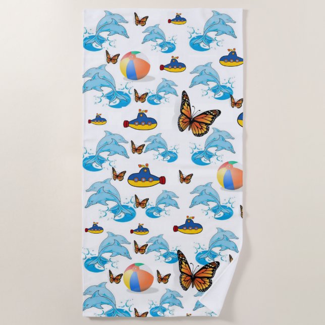 Beach towels Dolphin (Front)