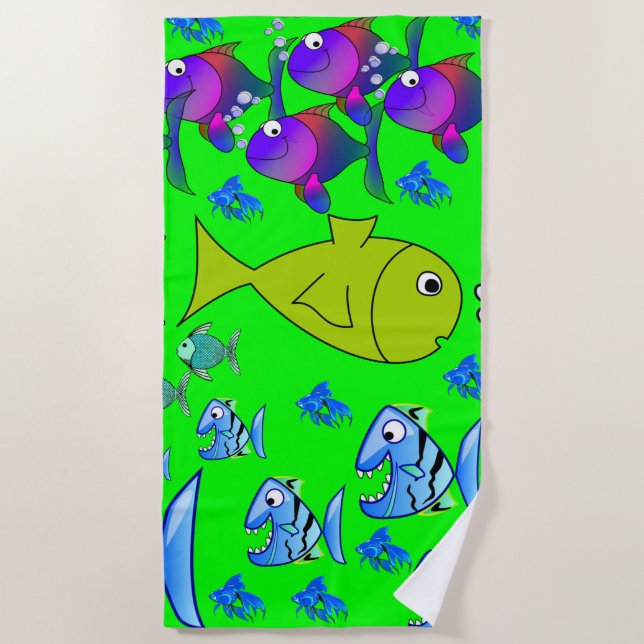 Beach towels Fish (Front)