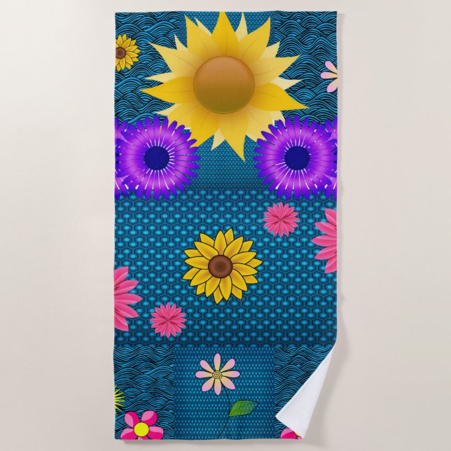 Beach towels Sunflowers (Front)