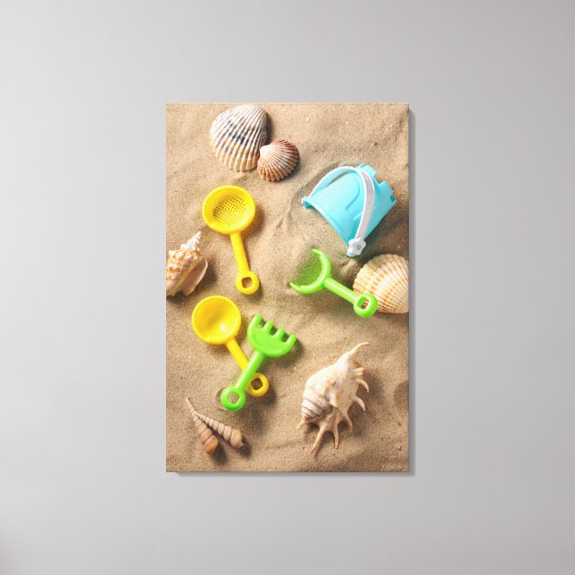 Beach Toys Canvas Print (Front)