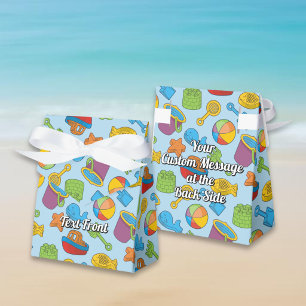 Beach Toys Icons Favour Box