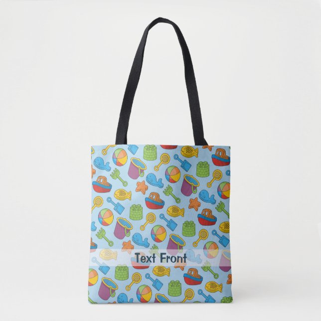 Beach Toys Icons Tote Bag (Front)