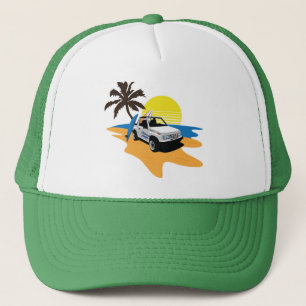 Beach Tracker Trucker Hat